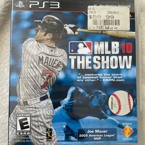 MLB 10 The Show PS3 Game with Joe Mauer